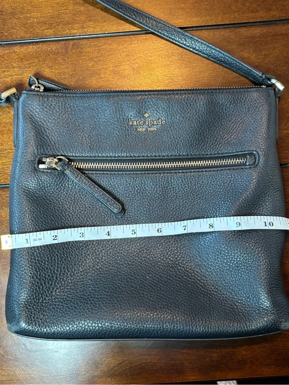 Kate Spade New York Black Pebbled Leather Crossbody Bag
